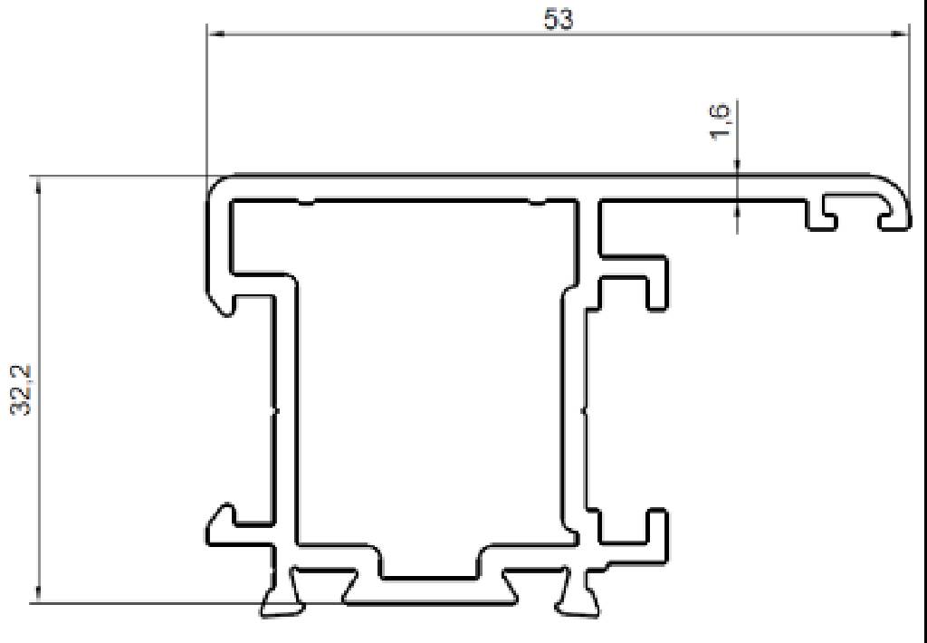ISI BARİYERLİ  PENCERE KANAT TİJLİ (1,6 mm)