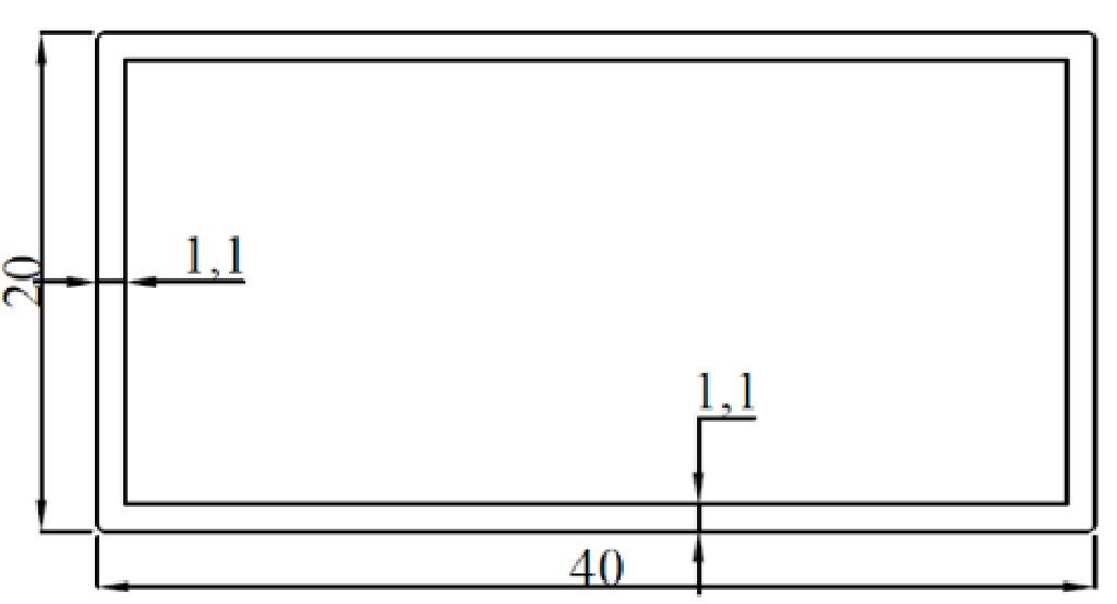20x40 KUTU PROFİLİ (1,1 mm)