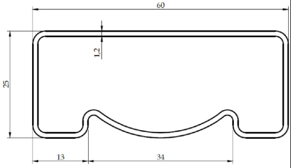 60X25 KARE KÜPEŞTE (TOKİ 1,2 mm)