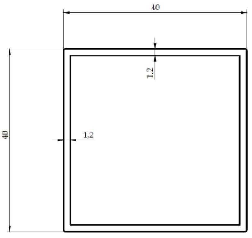 40X40 KUTU PROFİLİ (1,2 mm)
