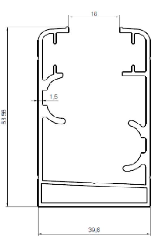 GOLD BAZA PROFİLİ-1,5 MM