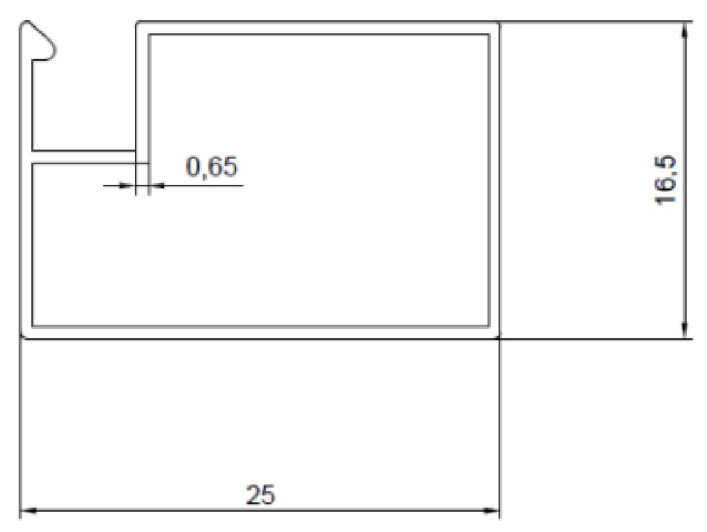 17x25 SİNEKLİK PROFİLİ