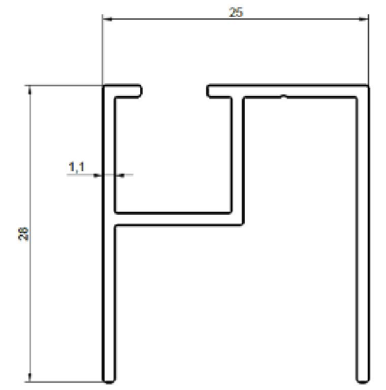 DUŞAKABİN PROFİLİ  İÇ RAY