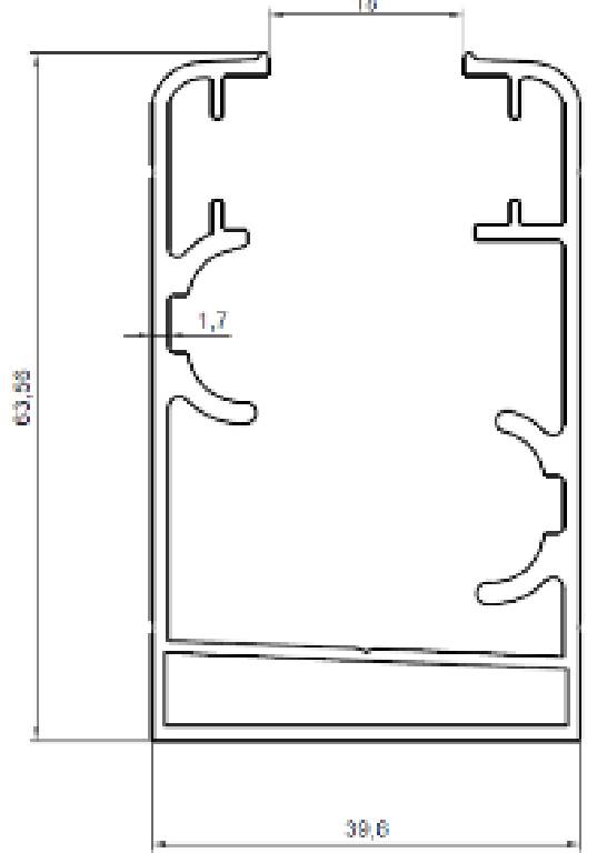 GOLD BAZA PROFİLİ-1,7 MM