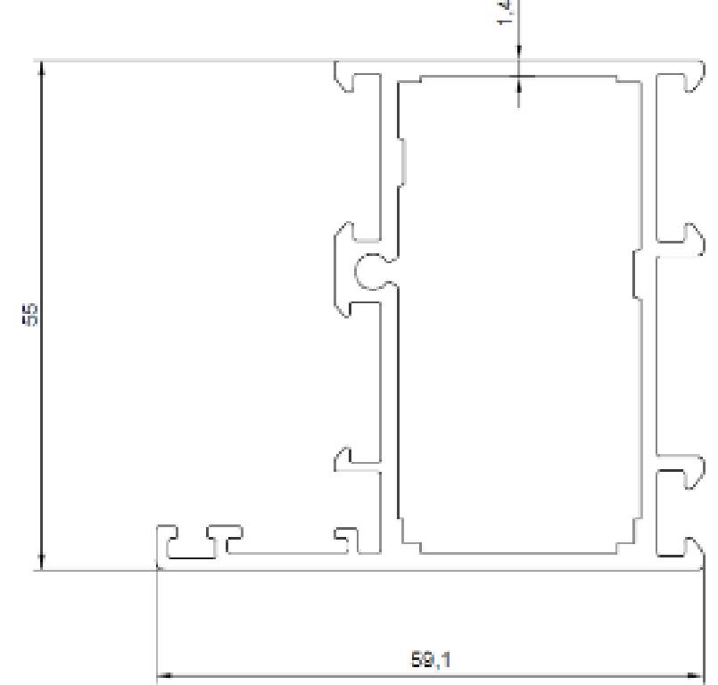 YALITIMSIZ L KASA (1,4 mm)